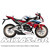 ΚΟΥΣΤΟΥΜΙ (FAIRING SET) HONDA CBR 1000RR (2012-2016) 24ΤΜΧ