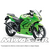 ΚΟΥΣΤΟΥΜΙ (FAIRING SET) KAWASAKI NINJA 250 (2008-2012) 15ΤΜΧ