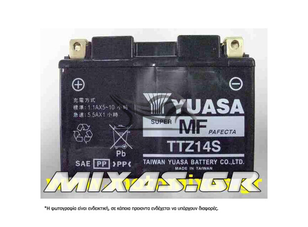 ΜΠΑΤΑΡΙΑ YUASA TTZ14S (YTZ14S) ΜΕ ΥΓΡΑ TAIW