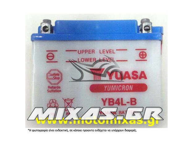 ΜΠΑΤΑΡΙΑ YUASA YB4L-B INDO ΧΩΡΙΣ ΥΓΡΑ