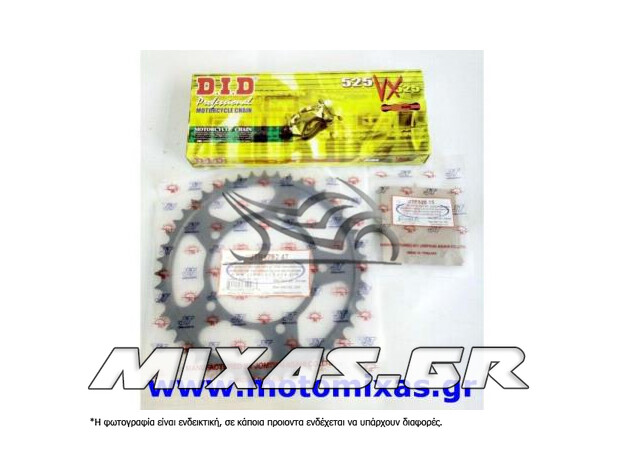 ΑΛΥΣΙΔΟΓΡΑΝΑΖΟ JT-DID SUZUKI V-STROM 650 ΜΕ ABS (15-47) (525) VXGB ΜΕ ΧΡΥΣΗ ΑΛΥΣΙΔΑ