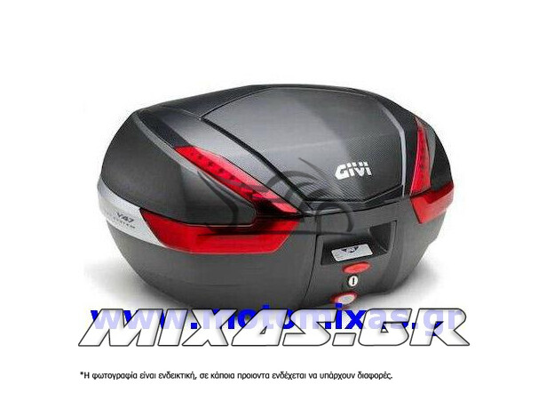 ΒΑΛΙΤΣΑ GIVI V47NN 47L ΜΑΥΡΗ/KOKKINΑ ΚΡΥΣΤΑΛΛΑ