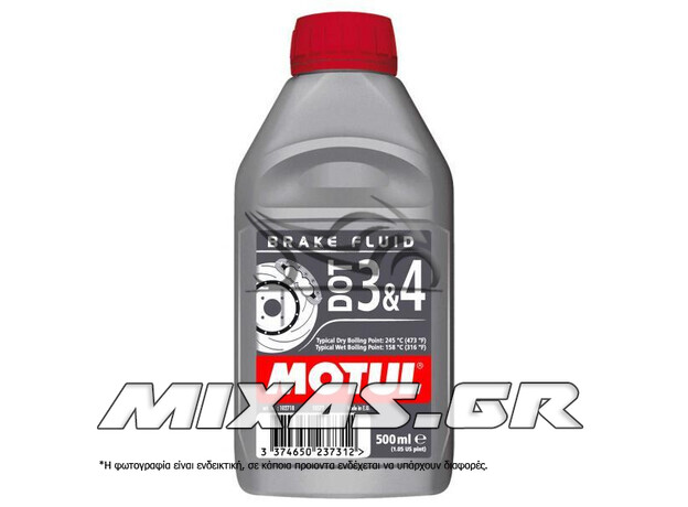 ΥΓΡΟ ΦΡΕΝΩΝ MOTUL DOT 3 & 4BR/FL 0,5L ΤΕΜ