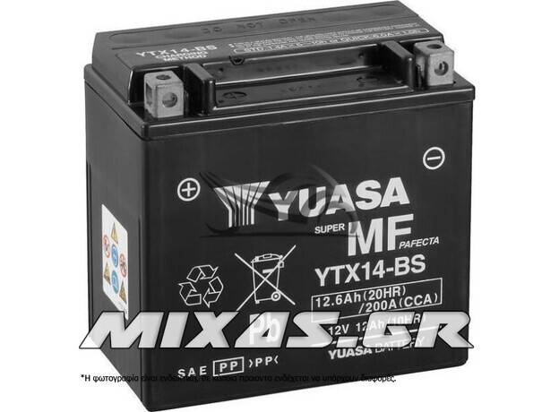 ΜΠΑΤΑΡΙΑ YUASA YTX14-BS INDO