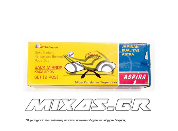 ΚΑΘΡΕΠΤΕΣ ΜΙΝΙ HONDA 10MM ΤΡΙΓΩΝΙΚΟΙ ASPIRA