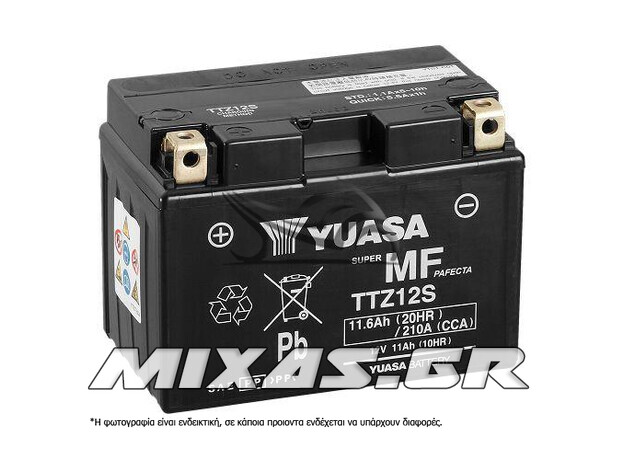 ΜΠΑΤΑΡΙΑ YUASA TTZ12S (YTZ12S) ΜΕ ΥΓΡΑ TAIW