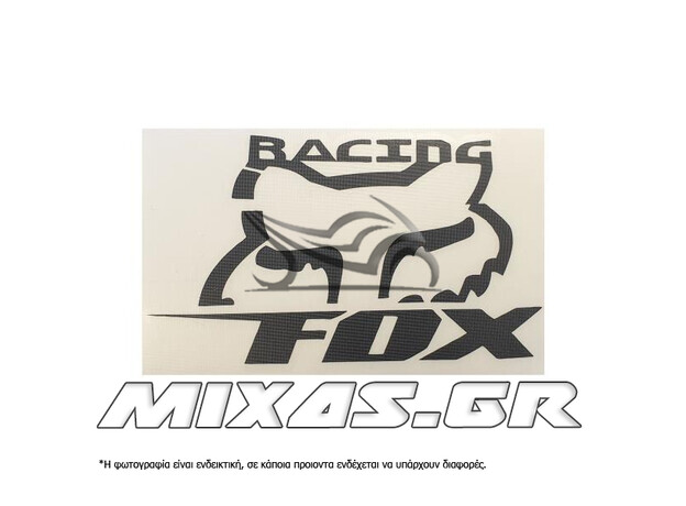 ΑΥΤΟΚΟΛΛΗΤΟ FOX RACING ΜΑΥΡΟ