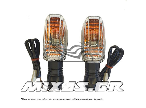 ΦΛΑΣ ΠΙΣΩ KAWASAKI Z-750/VERSYS-650/KLE NEO ΛΕΥΚΑ ΣΕΤ ROC