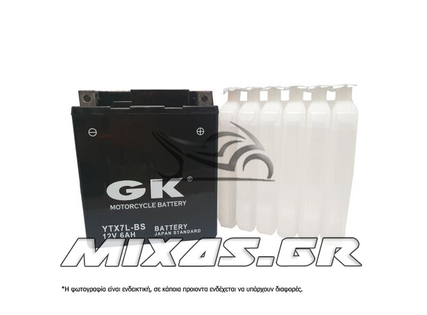 ΜΠΑΤΑΡΙΑ GK YTX7L-BS ΜΕ ΥΓΡΑ
