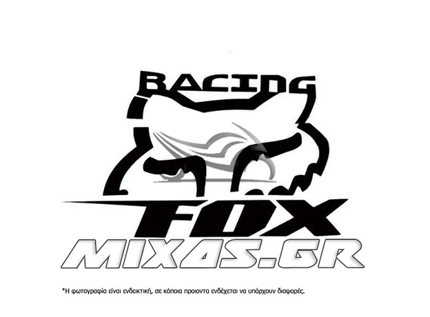 ΑΥΤΟΚΟΛΛΗΤΟ FOX RACING ΜΑΥΡΟ