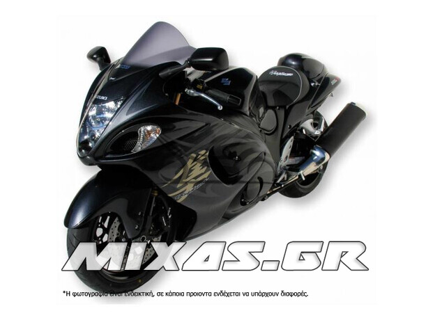 ΠΑΡΜΠΡΙΖ/ΖΕΛΑΤΙΝΑ ERMAX SUZUKI HAYABUSA GSXR-1300 (08-16) LIGHT BLACK