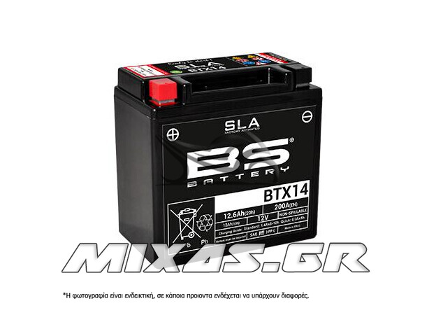 ΜΠΑΤΑΡΙΑ BS BTX14-BS (YTX14-BS) SLA