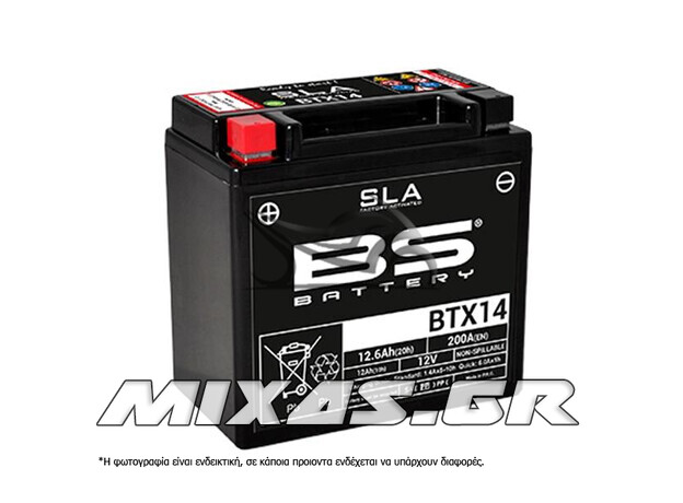 ΜΠΑΤΑΡΙΑ BS BTX14-BS (YTX14-BS) SLA