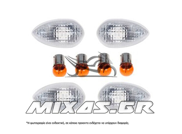 ΚΡΥΣΤΑΛΛΑ ΦΛΑΣ YAMAHA TDM-900/R1/R6 (4ΤΜΧ) ΔΙΑΦΑΝΗ