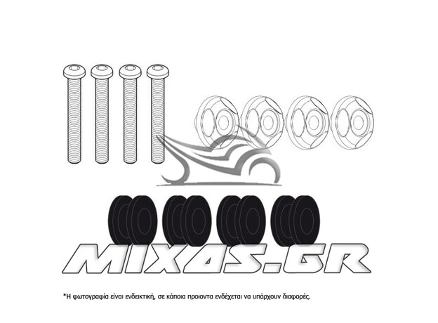 ΚΙΤ ΖΕΛΑΤΙΝΑΣ/ΒΑΣΕΙΣ ΠΑΡΜΠΡΙΖ GIVI D2153KIT YAMAHA N-MAX 125/155 (21-24)