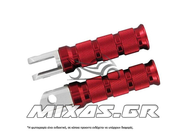 ΜΑΣΠΙΕΔΕΣ ΠΙΣΩ ΣΥΝΟΔΗΓΟΥ ΑΛΟΥΜΙΝΙΟΥ UNIVERSAL HONDA 50-11212 ΚΟΚΚΙΝΟΙ EMGO