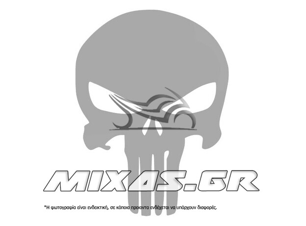 ΑΥΤΟΚΟΛΛΗΤΟ PUNISHER LOGO 9,2cmx7cm ΑΣΗΜΙ