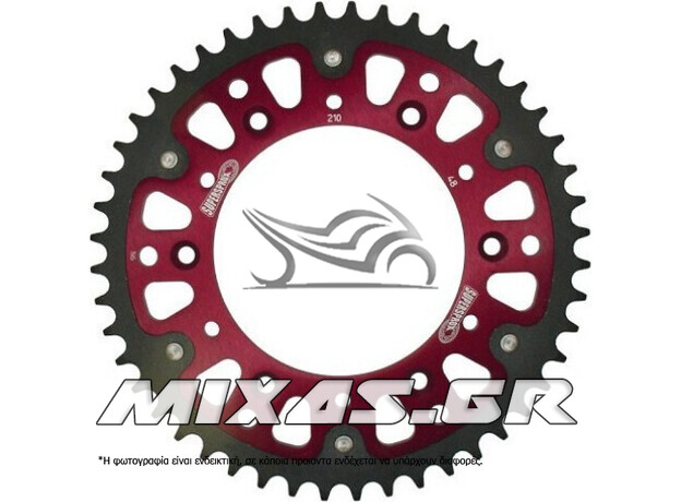 ΓΡΑΝΑΖΙ ΠΙΣΩ SUPERPROX (JT1876) 12816-45 TRACER-900 (16-18) ΑΛΟΥΜΙΝΙΟΥ KOKKINO