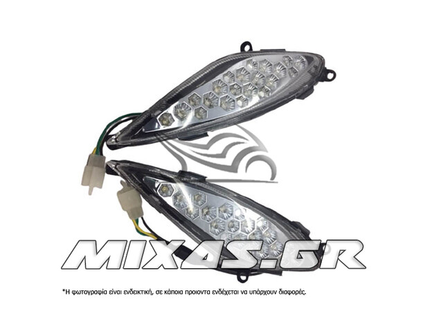 ΦΛΑΣ ΕΜΠΡΟΣ YAMAHA CRYPTON-X 135 LED ΣΕΤ