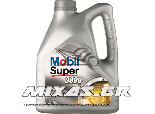 ΛΑΔΙ ΚΙΝΗΤΗΡΑ MOBIL SUPER 3000 5W40 SYNTHETIC GASOLINE&DIESEL 4L