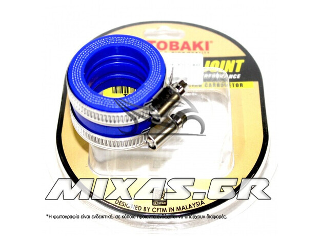 ΕΙΣΑΓΩΓΗ ΚΟΛΑΡΟ ΚΑΡΜΠΥΡΑΤΕΡ 28/30MM RACING T-TOBAKI ΜΠΛΕ ΤΡΥΠΑ-ΤΡΥΠΑ