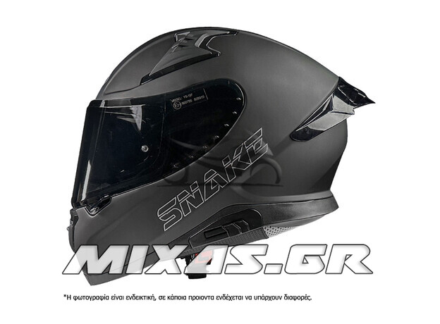 ΚΡΑΝΟΣ PILOT SNAKE SV ΚΛΕΙΣΤΟ (FULLFACE) ΜΑΥΡΟ ΜΑΤ + ΦΙΜΕ ΖΕΛΑΤΙΝΑ