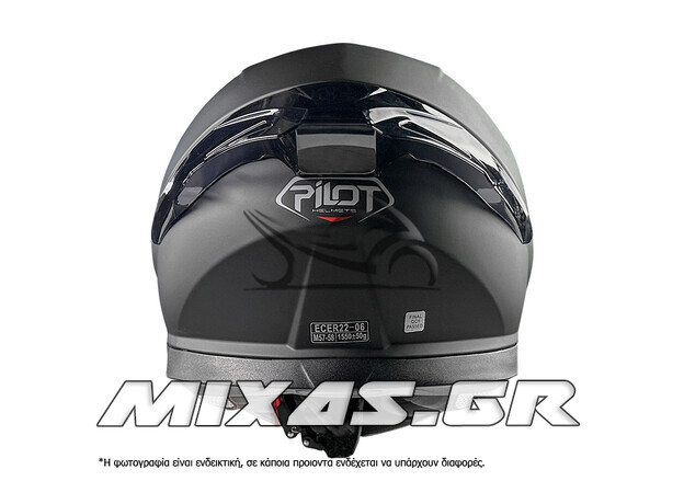 ΚΡΑΝΟΣ PILOT SNAKE SV ΚΛΕΙΣΤΟ (FULLFACE) ΜΑΥΡΟ ΜΑΤ + ΦΙΜΕ ΖΕΛΑΤΙΝΑ