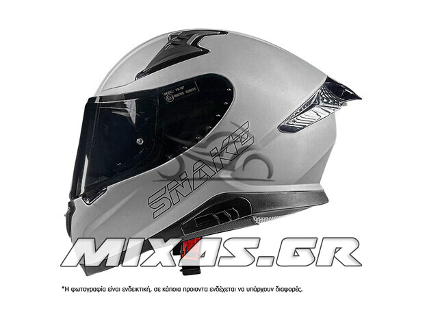 ΚΡΑΝΟΣ PILOT SNAKE SV ΚΛΕΙΣΤΟ (FULLFACE) TITANIO ΜΑΤ + ΦΙΜΕ ΖΕΛΑΤΙΝΑ