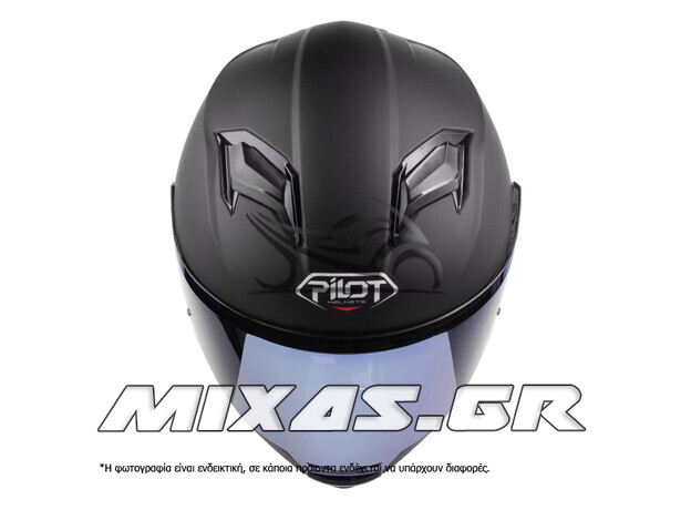 ΚΡΑΝΟΣ PILOT ALPHA SV (FULLFACE) ΜΑΥΡΟ ΜΑΤ + IRIDIUM GOLD VISOR