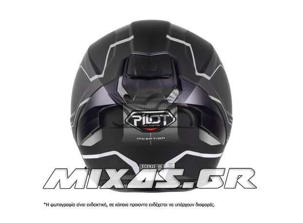 ΚΡΑΝΟΣ PILOT ALPHA SV (FULLFACE) ΜΑΥΡΟ/ΓΚΡΙ ΜΑΤ + IRIDIUM GOLD VISOR