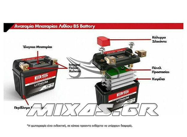 ΜΠΑΤΑΡΙΑ ΛΙΘΙΟΥ BS BSLI-02 (YTZ5S/YTZ8V/YTX7L/YTX5L)