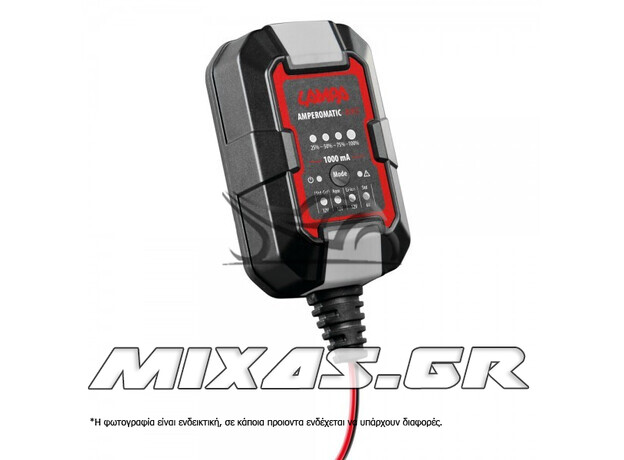 ΦΟΡΤΙΣΤΗΣ/ΣΥΝΤΗΡΗΤΗΣ ΜΠΑΤΑΡΙΑΣ AMPEROMATIC 6/12V 1A 2>20Ah GEL/STD/SMF/AGM/EFB/LiFePo4 LAMPA