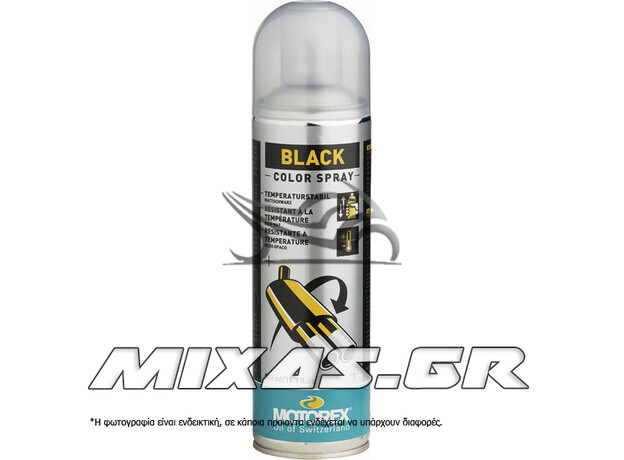 ΣΠΡΕΙ ΒΑΦΗΣ (ΕΞΑΤΜΙΣΗΣ) ΥΨΗΛΗΣ ΘΕΡΜΟΚΡΑΣΙΑΣ MOTOREX ΜΑΥΡΟ ΜΑΤ 400ml ΣΠΡΕΙ ΒΑΦΗΣ (ΕΞΑΤΜΙΣΗΣ) ΥΨΗΛΗΣ ΘΕΡΜΟΚΡΑΣΙΑΣ MOTOREX ΜΑΥΡΟ ΜΑΤ 400ml