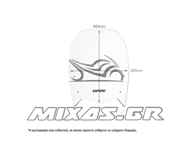 ΠΑΡΜΠΡΙΖ/ΖΕΛΑΤΙΝΑ WRS YAMAHA TENERE 700 (19-23) 40x30cm CLEAR