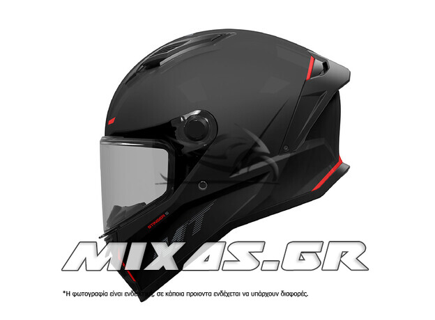 ΚΡΑΝΟΣ MT ΚΛΕΙΣΤΟ (FULLFACE) STINGER 2 ECE 22.06 A1 ΜΑΥΡΟ/ΚΟΚΚΙΝΟ ΜΑΤ