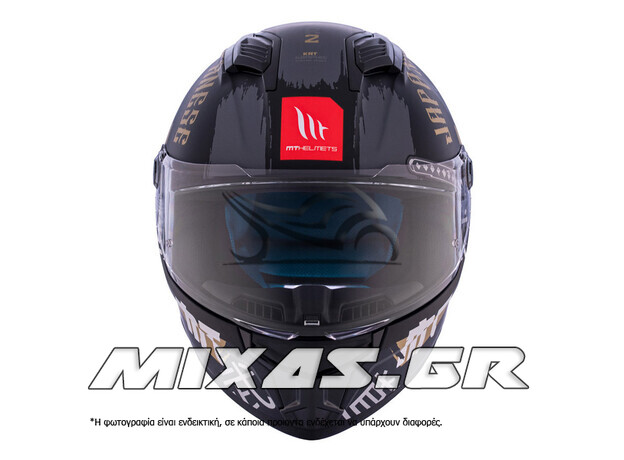 ΚΡΑΝΟΣ MT ΚΛΕΙΣΤΟ (FULLFACE) STINGER 2 ECE 22.06 KRT Β9 ΜΑΥΡΟ/ΧΡΥΣΟ ΜΑΤ
