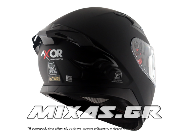 ΚΡΑΝΟΣ AXOR APEX ΚΛΕΙΣΤΟ (FULLFACE) ΜΑΥΡΟ ΜΑΤ