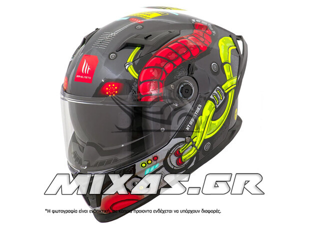 ΚΡΑΝΟΣ MT ΚΛΕΙΣΤΟ (FULLFACE) BRAKER SV ECE 22.06 BERSIN B3 FLUO MAT
