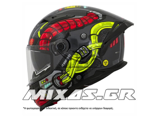 ΚΡΑΝΟΣ MT ΚΛΕΙΣΤΟ (FULLFACE) BRAKER SV ECE 22.06 BERSIN B3 FLUO MAT