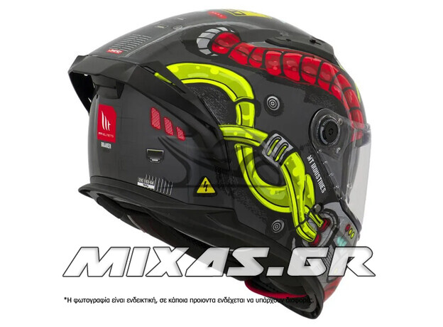 ΚΡΑΝΟΣ MT ΚΛΕΙΣΤΟ (FULLFACE) BRAKER SV ECE 22.06 BERSIN B3 FLUO MAT