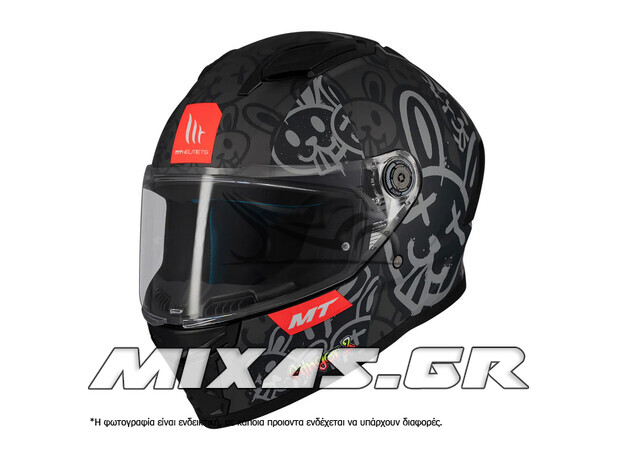 ΚΡΑΝΟΣ MT ΚΛΕΙΣΤΟ (FULLFACE) STINGER 2 ECE 22.06 RAM F1 ΜΑΥΡΟ ΜΑΤ