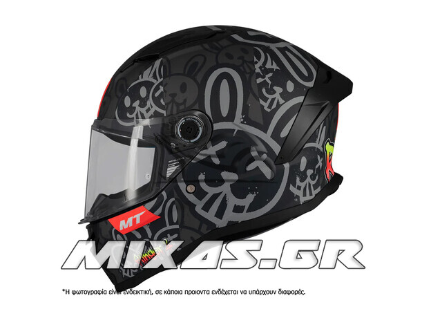ΚΡΑΝΟΣ MT ΚΛΕΙΣΤΟ (FULLFACE) STINGER 2 ECE 22.06 RAM F1 ΜΑΥΡΟ ΜΑΤ