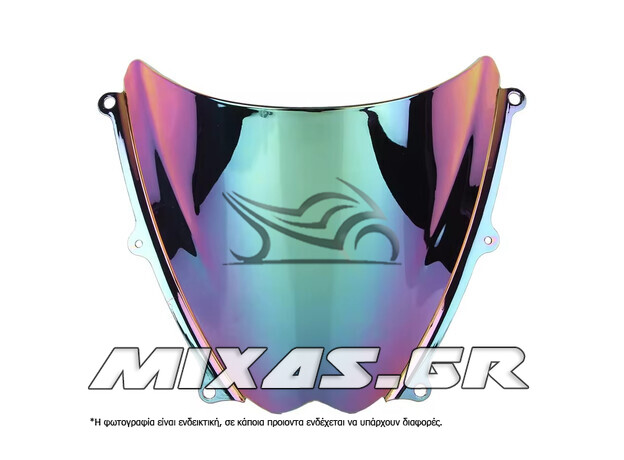 ΠΑΡΜΠΡΙΖ/ΖΕΛΑΤΙΝΑ DOUBLE BUBBLE SUZUKI GSX-R 1000 (07-08) ΙΡΙΔΙΟΥ ΜΠΛΕ MS-PARTS