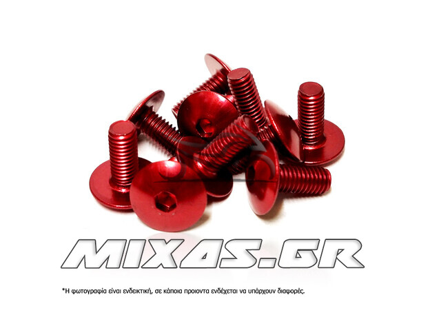 ΒΙΔΕΣ ΑΛΟΥΜΙΝΙΟΥ 6X30mm ΚΟΚΚΙΝΕΣ ΣΕΤ TAIW ΒΙΔΕΣ ΑΛΟΥΜΙΝΙΟΥ 6X30mm ΚΟΚΚΙΝΕΣ ΣΕΤ TAIW