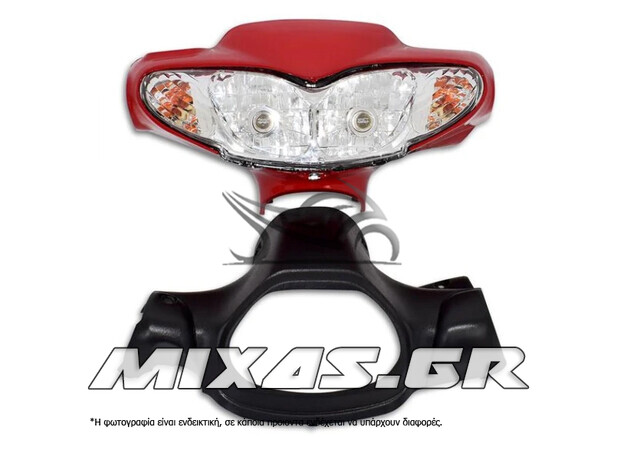 ΜΑΣΚΑ ΦΑΝΟΥ/ΚΑΒΟΥΚΙ ΚΟΝΤΕΡ (+ΦΑΝΑΡΙ) ΥAMAHA CRYPTON-R 115 (05) ΣΕΤ ΚΟΚΚΙΝΟ ROC
