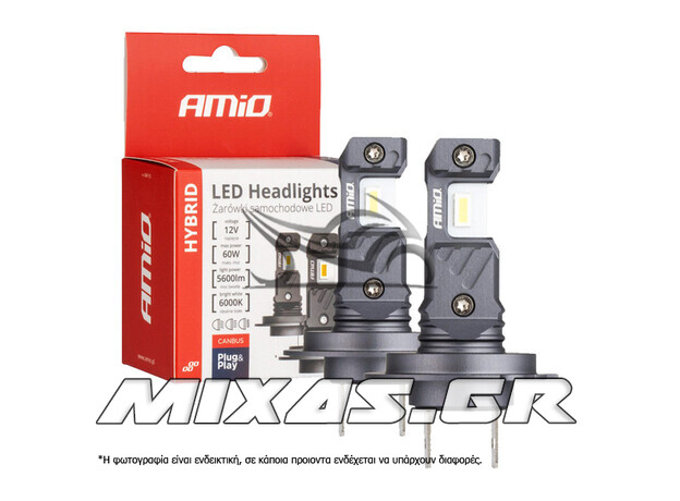 ΛΑΜΠΕΣ H7/H18 12V60W 600K LED CAN-BUS HYBRID 04115 ΑΜΙΟ ΛΑΜΠΕΣ H7/H18 12V60W 600K LED CAN-BUS HYBRID 04115 ΑΜΙΟ