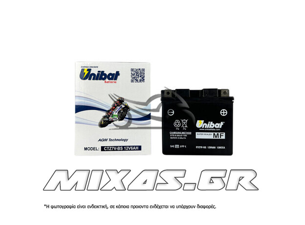 ΜΠΑΤΑΡΙΑ UNIBAT CTZ7V-BS/YTZ7V ΜΕ ΥΓΡΑ ΜΠΑΤΑΡΙΑ UNIBAT CTZ7V-BS/YTZ7V ΜΕ ΥΓΡΑ