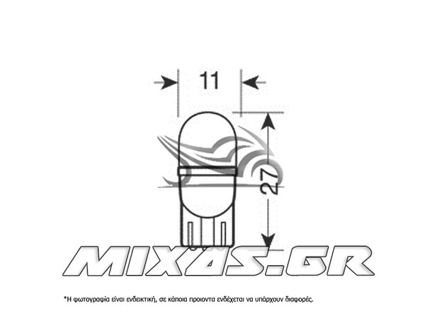 ΛΑΜΠΑ T10 W5W 12V W2 1X9 7L M1 LD