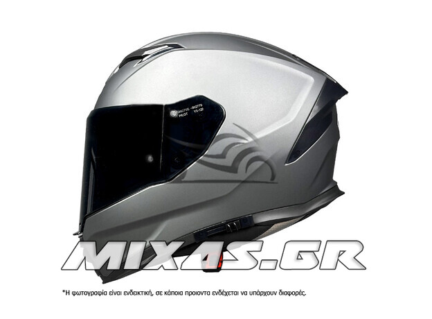 ΚΡΑΝΟΣ PILOT ALPHA SV (FULLFACE) ΑΝΘΡΑΚΙ ΜΑΤ + ΦΙΜΕ ΖΕΛΑΤΙΝΑ