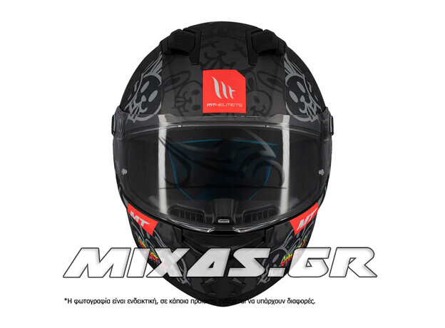 ΚΡΑΝΟΣ MT ΚΛΕΙΣΤΟ (FULLFACE) STINGER 2 ECE 22.06 RAM F1 ΜΑΥΡΟ ΜΑΤ